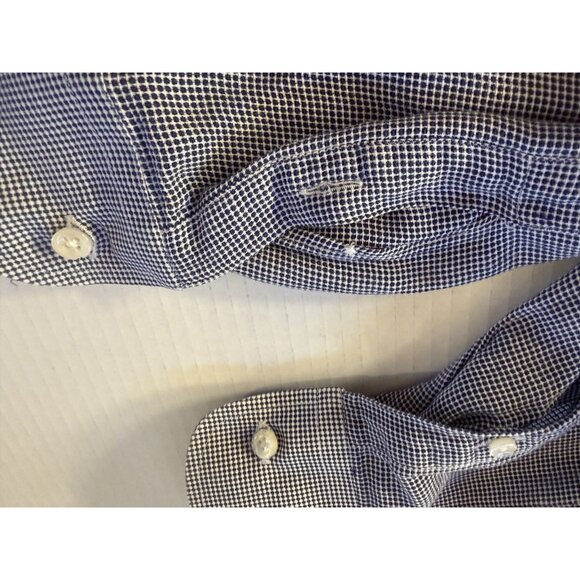 Armani Collezione Mens Dress Shirt 42/16.5 (Large) Blue Business - Picture 10 of 11